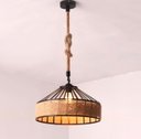 Ver imagem 7 de Lustre Pendente Corda Sisal 30cm Retro E27 Bivolt