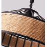 Lustre Pendente Corda Sisal 30cm Retro E27 Bivolt - 6