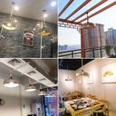 Ver imagem 4 de Lustre Pendente Corda Sisal 30cm Retro E27 Bivolt