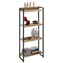 Ver imagem 1 de Estante Livreiro Dynamica Industrial 60cm 4 Prateleiras C08 Carvalho - Mpozenato
