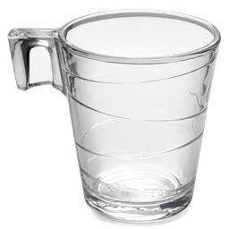 Jogo de Xícaras Vidro Transparente Café Cafezinho 80ml 6 pçs - 2