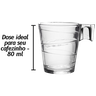 Jogo de Xícaras Vidro Transparente Café Cafezinho 80ml 6 pçs - 4