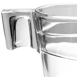 Jogo de Xícaras Vidro Transparente Café Cafezinho 80ml 6 pçs - 5