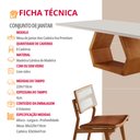 Ver imagem 6 de Sala de Jantar Mesa Ane 220cm Tampo Laqueado com Vidro Canto Moeda e 8 Cadeiras Eva Premium