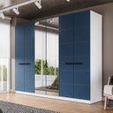 Ver imagem 1 de Guarda Roupa Casal 242,1cm 6 Portas com Espelho 240855 Lisboa Politorno Móveis