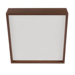 Plafon Quadrado Madeira 50x50cm 4 Luzes E27 Málaga - 3