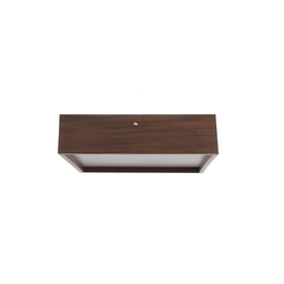 Plafon Quadrado Madeira 50x50cm 4 Luzes E27 Málaga - 4