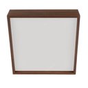 Ver imagem 3 de Plafon Quadrado Madeira 40x40cm - 4 Luzes E27 - Imbuia