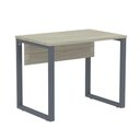 Ver imagem 1 de Mesa Escritório P25 Tub Pandin 90 Cm (larg) Tampo Mdp Nogueira Casablanca Pé Aço Tubular Grafito