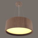 Ver imagem 3 de Lustre Pendente Madeira Redondo 50x15cm - 5 Luzes E27 Imbuia