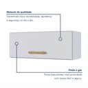 Ver imagem 5 de Armário Aéreo 1 Porta Geladeira Atenas