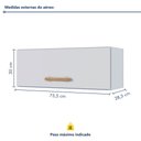 Ver imagem 3 de Armário Aéreo 1 Porta Geladeira Atenas