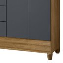Ver imagem 6 de Guarda Roupa Casal 204cm 8 Portas Vitta Freijó/cinza Z17 - Mpozenato
