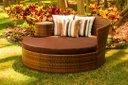 Ver imagem 6 de Kit Big Balanço Tailândia e Chaise Meia Lua em Alumínio para Área, Jardim, Piscina - Argila
