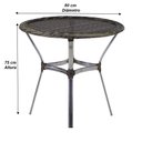Ver imagem 6 de Jogo 6 Cadeiras e Mesa com Tampo Floripa Alumínio para Piscina, Área, Jardim Trama Original