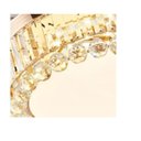 Ver imagem 2 de Ventilador Teto Retrátil Lustre Cristal Led Dourado Controle Remoto