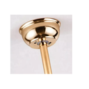 Ver imagem 5 de Ventilador Teto Retrátil Lustre Cristal Led Dourado Controle Remoto