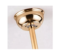 Ver imagem 5 de Ventilador Teto Retrátil Lustre Cristal Led Dourado Controle Remoto