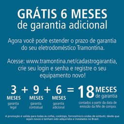 Cooktop de Indução Tramontina 1 Boca Portátil Slim Touch Ei 30 Preto – 127 Volts - 5