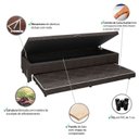 Ver imagem 5 de Cama Box Solteiro Ortopédica Conjugada Baú com Cama Auxiliar 88cm x 51cm D28 Laura Rbf Marrom/Bambuzinho