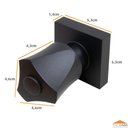 Ver imagem 2 de Acabamento Quadrado Metal Black Preto Registro Pressão e Gaveta 1/2 3/4 e 1 Padrão Deca C43 Banheiro