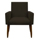 Ver imagem 3 de Kit 2 Poltronas Decorativa Sala e Quarto Nina Suede Herrero:marrom Escuro