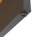 Ver mais imagens de Escrivaninha Livia Office com Passa Fios e Tampo Mdf 91cm:preto/cedro