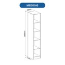 Ver imagem 2 de Guarda Roupa Modulado 1 Porta Reflecta LED Requinte+ 100% MDF