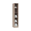 Ver imagem 3 de Guarda Roupa Modulado 1 Porta Reflecta LED Requinte+ 100% MDF