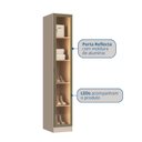 Ver imagem 7 de Guarda Roupa Modulado 1 Porta Reflecta LED Requinte+ 100% MDF