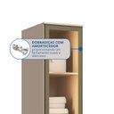 Ver imagem 6 de Guarda Roupa Modulado 1 Porta Reflecta LED Requinte+ 100% MDF