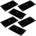 Ver imagem 1 de Kit 6 Chapinhas Reta Fixação Pés Palito Rosca 5/16 Preto