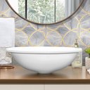 Ver imagem 5 de Cuba Pia para Banheiro Oval Sophia Branco