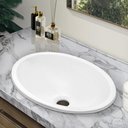 Ver imagem 3 de Cuba Pia para Banheiro Oval Sophia Branco