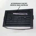 Ver imagem 3 de Arandela Maresia em Policarbonato Super Resistente Preta + LED 12W Branco Frio St789