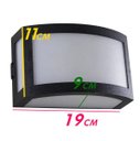 Ver imagem 5 de Arandela Maresia em Policarbonato Super Resistente Preta + LED 12W Branco Frio St789