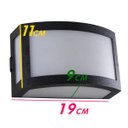 Ver imagem 5 de Arandela Maresia em Policarbonato Super Resistente Preta + LED 12W Branco Frio St789