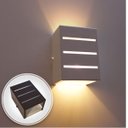 Ver imagem 4 de Arandela Frisada 2 focos grande e27 + lâmpada led 12w 6000k - luminária marrom luz branco frio