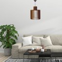 Ver imagem 2 de Luminária Teto tipo Pendente DRINK MDF Completa -:MDF Marrom