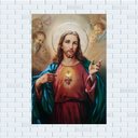 Ver imagem 1 de Placa Decorativa Mdf Jesus Cristo Tamanho 20x27cm Modelo 2