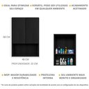 Ver imagem 2 de Armário De Banheiro/lavanderia 02 Portas Multimóveis Preto