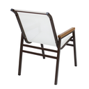 Ver imagem 4 de Jogo de Mesa 90cm Ripado Área Externa + 4 Cadeiras Piscina Jardim Resistente