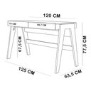 Ver mais imagens de Mesa Escrivaninha 2 Gavetas e Estante 4 Prateleiras Soul A03 Hanover Off White - Lyam Decor