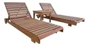 Ver imagem 2 de Kit Piscina 2 Espreguiçadeiras Colchonetes e Mesa de Centro