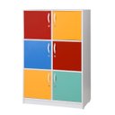 Ver imagem 1 de Armário c/ 6 Portas Coloridas