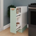 Ver imagem 4 de Balcão Porta Tempero Planejado 20cm sem Tampo Arizona CabeCasa MadeiraOriginals Verde/Menta/Branco