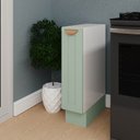 Ver imagem 1 de Balcão Porta Tempero Planejado 20cm sem Tampo Arizona CabeCasa MadeiraOriginals Verde/Menta/Branco