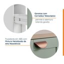 Ver imagem 5 de Balcão Porta Tempero Planejado 20cm sem Tampo Arizona CabeCasa MadeiraOriginals Verde/Menta/Branco
