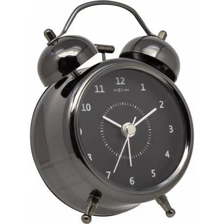 Relógio Mesa Despertador Black Nextime 30X23Cm - 2
