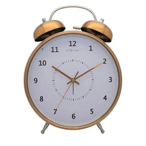 Relógio Mesa Despertador Copper Nextime 30X23Cm - 1